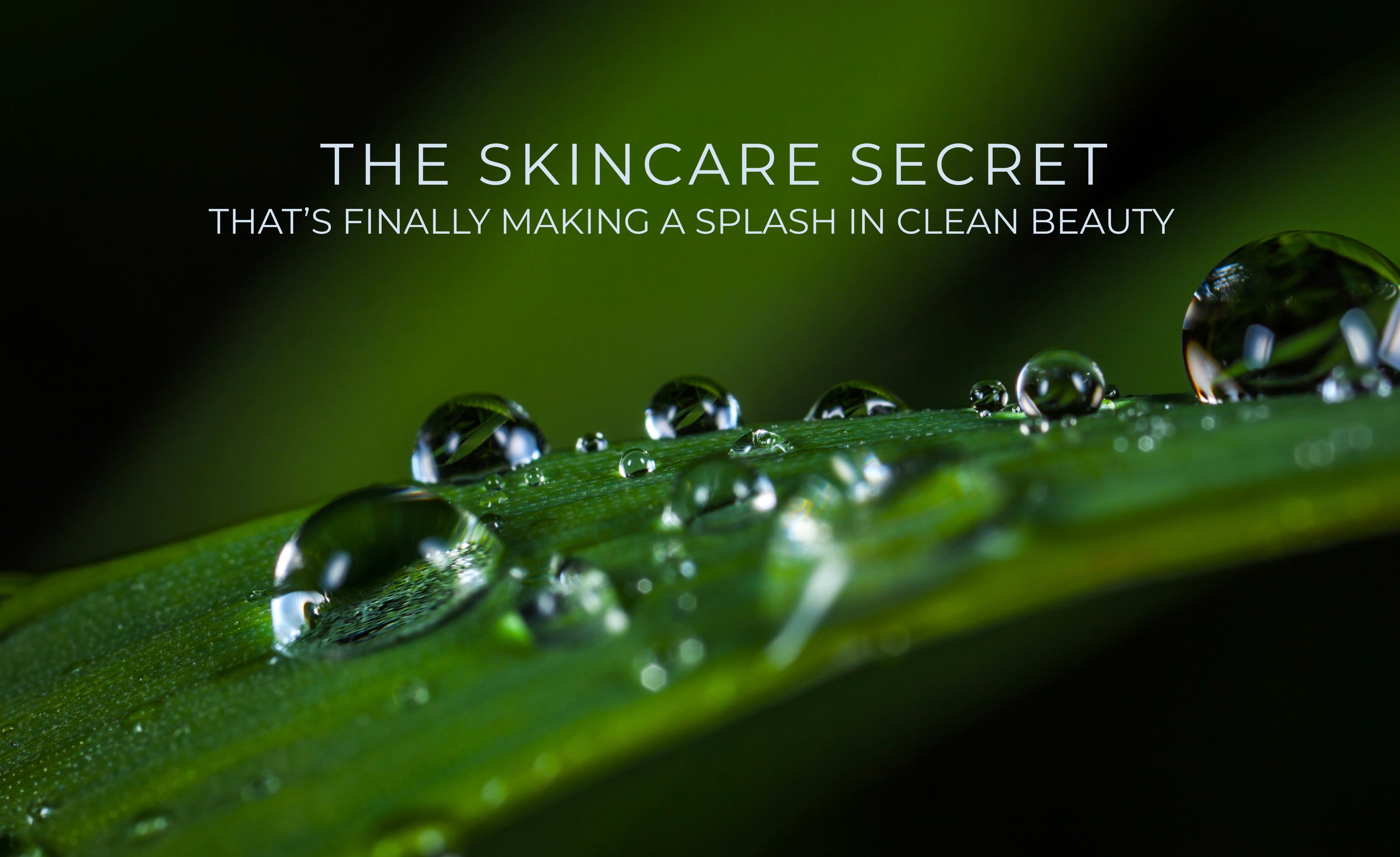 The Skincare Secret That’s Finally Making a Splash in Clean Beauty