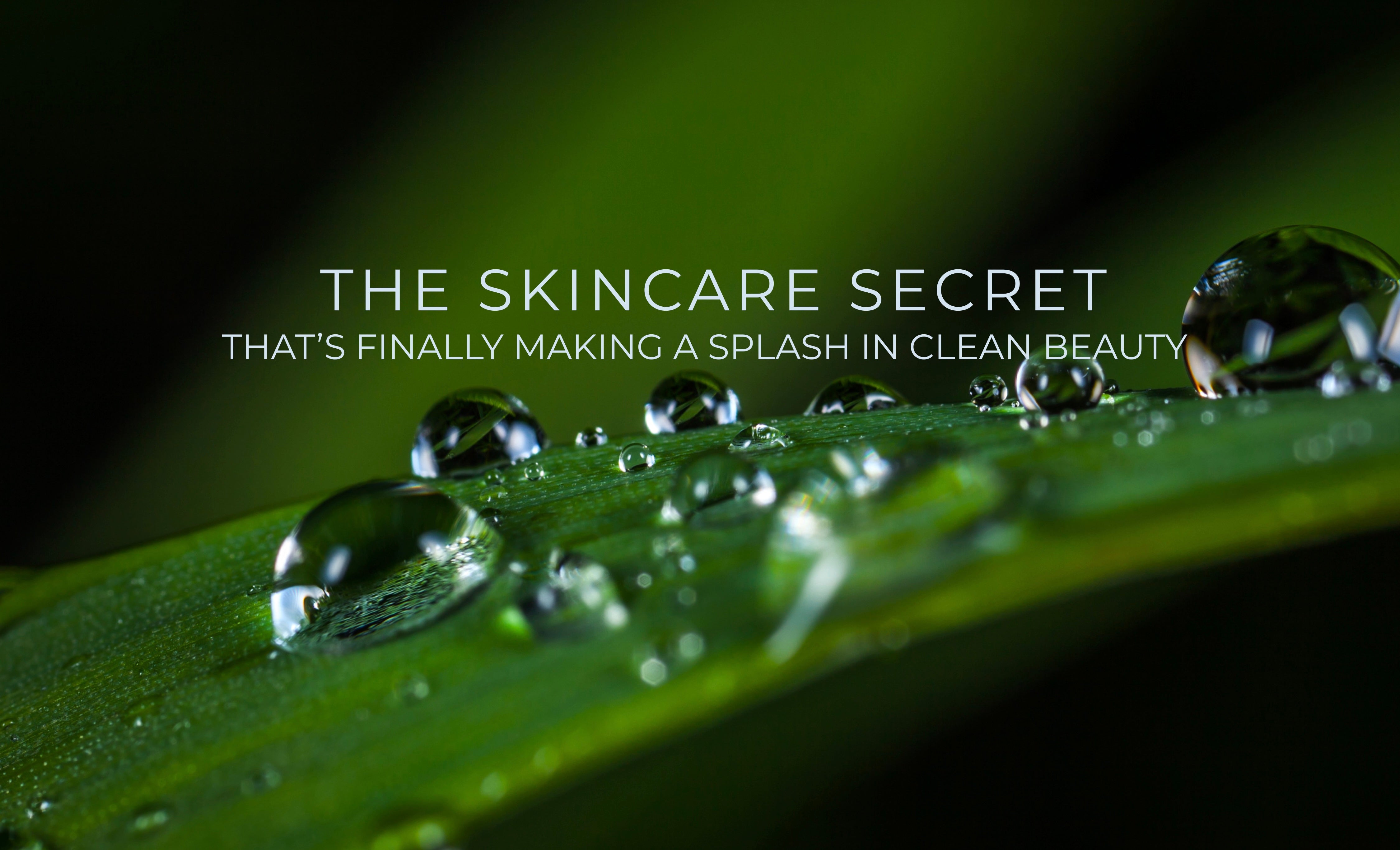 The Skincare Secret That’s Finally Making a Splash in Clean Beauty