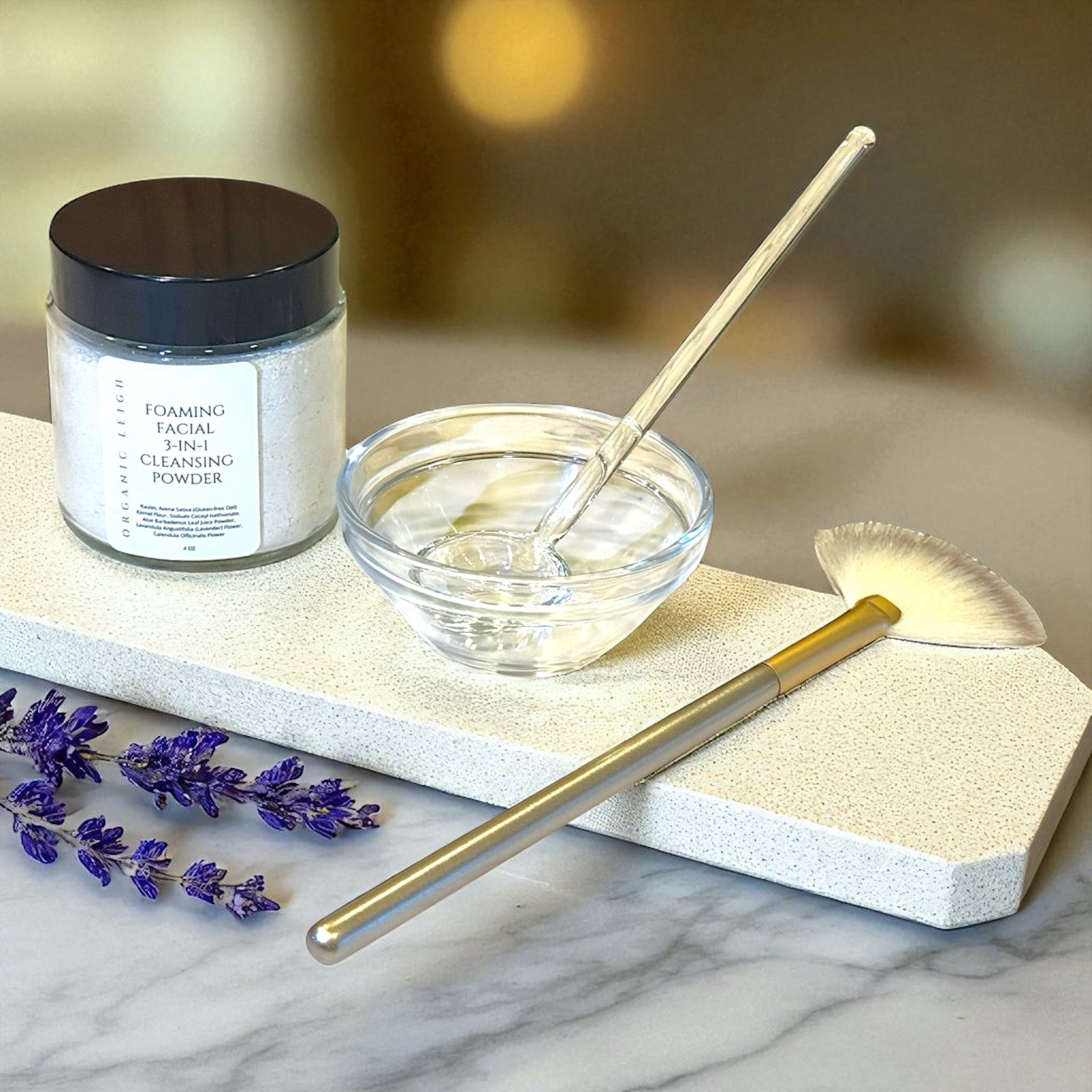 Foaming Facial 3-in-1 Cleansing Powder + Spa Mixing Bowl Set